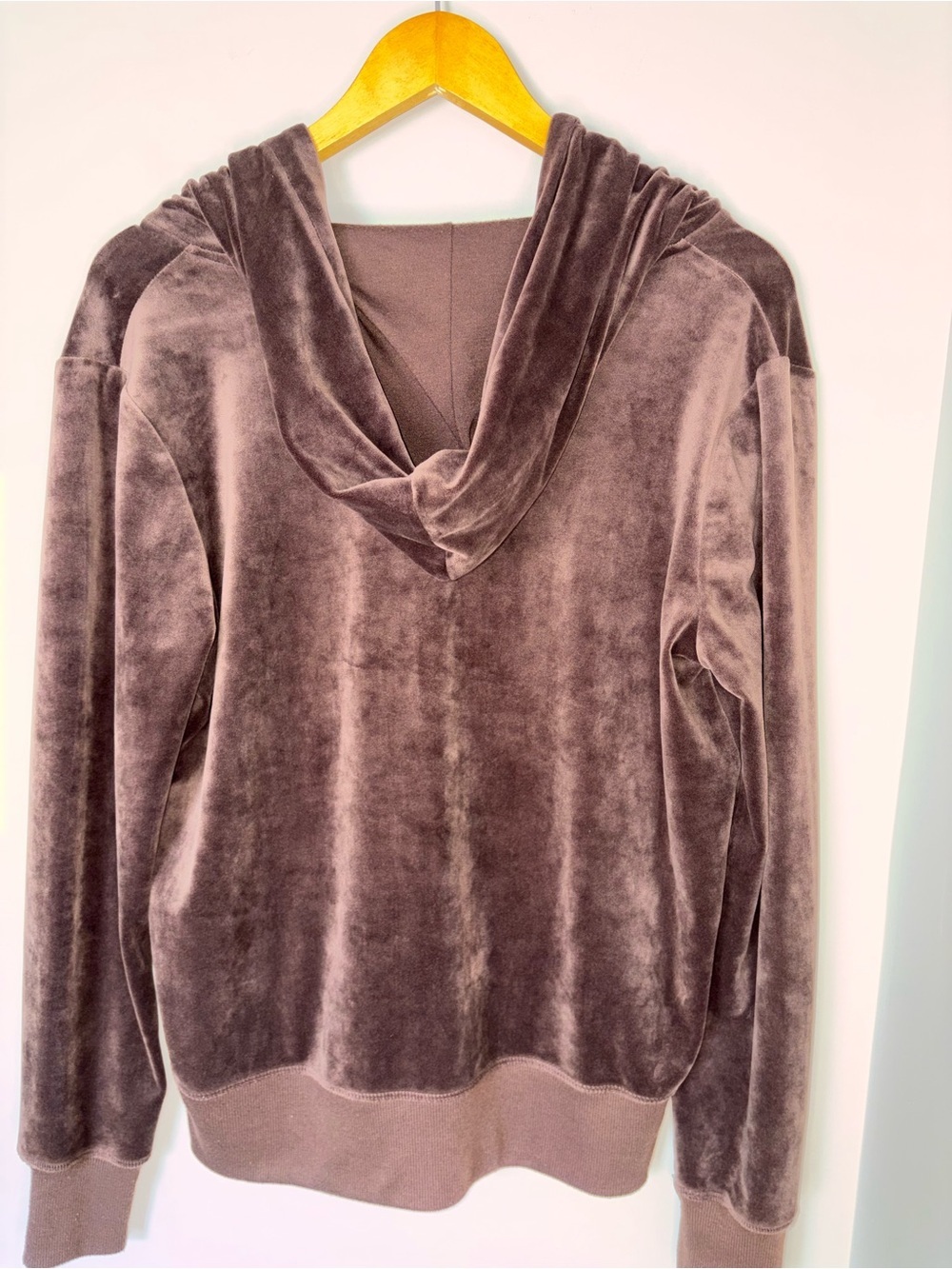 Velour 21 Brown Velour GOLD ✨ Zip-Up Hoodie | Size M - Picture 7 of 9